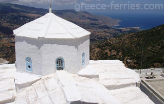 Monasterio de Panagrandu Andros en Ciclades, Islas Griegas, Grecia