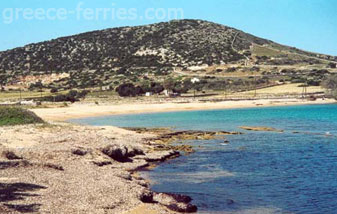 La plage de Glyfa Antiparos Cyclades Grèce