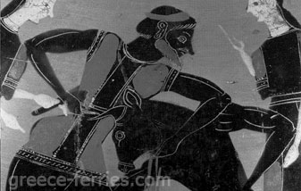 Minotauro Mitología de Cania en la Isla de Creta, Islas Griegas, Grecia
