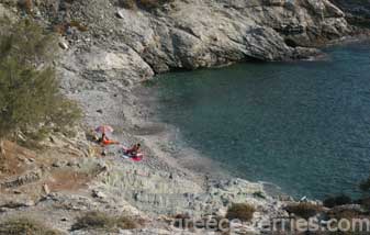 Παραλία Αμπέλι Φολέγανδρος Ελληνικά Νησιά Κυκλάδες Ελλάδα