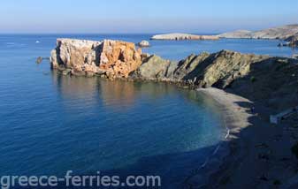 Παραλία Καραβοστάσης Φολέγανδρος Ελληνικά Νησιά Κυκλάδες Ελλάδα