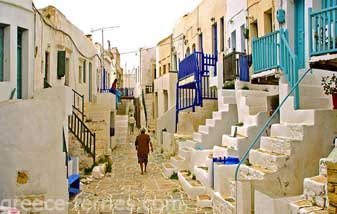 Arquitectura de Folegandros en Ciclades, Islas Griegas, Grecia