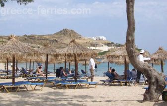 Paraga Playas de Mykonos en Ciclades, Islas Griegas, Grecia