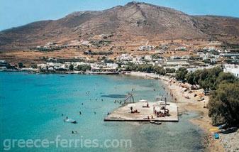 Finicas Playas de Siros en Ciclades, Islas Griegas, Grecia