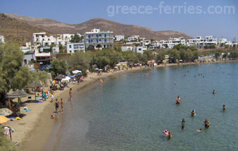 Megas Gialos Playas de Siros en Ciclades, Islas Griegas, Grecia