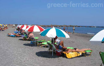 Monolithos Strand Thira Santorini Griechischen Inseln Kykladen Griechenland