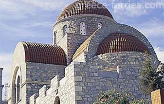 Die Kirche des Johannes dem Baptisten Kalymnos Dodecanese Greek Islands Greece