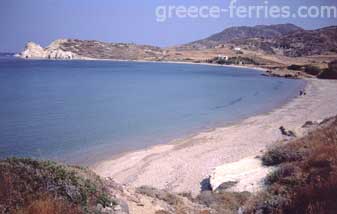 Ai Giorgis Strand Kimolos Kykladen griechischen Inseln Griechenland