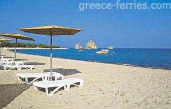 Playa de Aulonas Limnos en Egeo Oriental Grecia