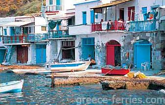 Arquitectura de Milos en Ciclades, Islas Griegas, Grecia