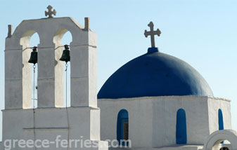 Kerken en Kloosters op Paros Eiland, Cycladen, Griekenland