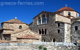 De kerk Panagia Ekatondapyliani Paros Eiland, Cycladen, Griekenland