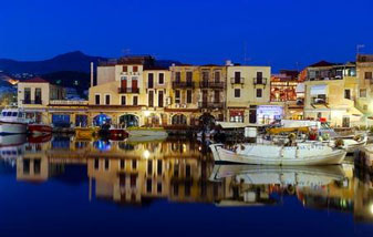 Ciudad de Rethimno en la isla de Creta, Islas Griegas, Grecia