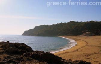 Pahia Amos Playa de Samotracia en Egeo Norte, Islas Griegas, Grecia