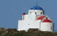 Die Kirche von Agia Triada Serifos Kykladen griechischen Inseln Griechenland