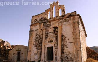 Der Tempel von Episkopi Sikinos Kykladen griechischen Inseln Griechenland