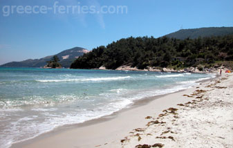 Macriamos Playa de Tasos en Egeo Norte, Islas Griegas, Grecia