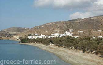 Kiona Playas de Tinos en Ciclades, Islas Griegas, Grecia