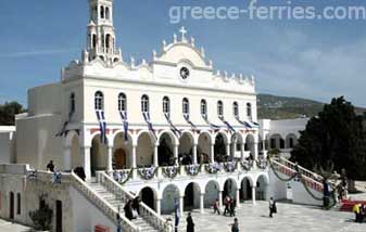 Kirche der Heiligen Jungfrau Tinos Kykladen griechischen Inseln Griechenland