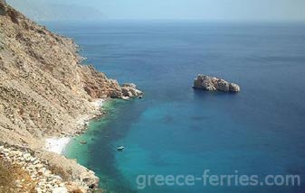 Agia Anna Strand Amorgos Eiland, Cycladen, Griekenland