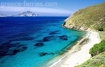 Aigiali Strand Amorgos Eiland, Cycladen, Griekenland