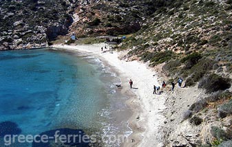 Maltezi Strand Amorgos Eiland, Cycladen, Griekenland