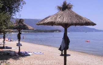 Playa de Dasia Corfu en Ionio Grecia