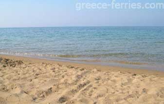 Playa de Agios Georgios Corfu en Ionio Grecia