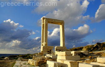 Portara Naxos Kykladen griechischen Inseln Griechenland