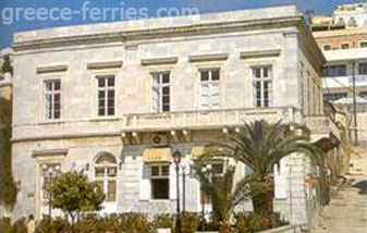 Historisch Archief van de Cycladen Syros Eiland, Cycladen, Griekenland