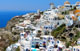 Fira Santorini o Thira en Ciclades, Islas Griegas, Grecia