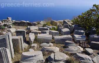 Antiek Thira Santorini Eiland, Cycladen, Griekenland