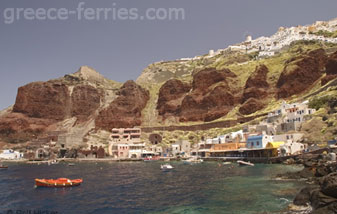 Ia Playas de Santorini o Thira en Ciclades, Islas Griegas, Grecia