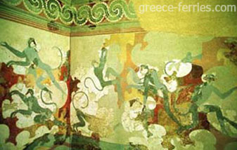 Gli affreschi di Thira Santorini - Cicladi - Isole Greche - Grecia