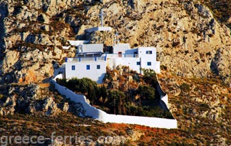 Monasterio de Agios Savas Kálimnos en Dodecaneso, Islas Griegas, Grecia