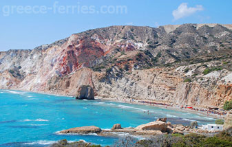 Beach in Milos Island Cyclades Greece