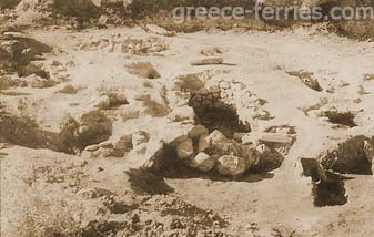Archéologie de l’île de Psara de l’Egée de l’Est Grèce