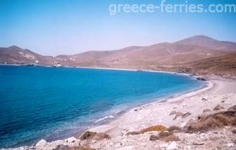 Playa de Lakka Psara en Egeo Oriental Grecia
