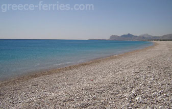 Afandu Playas de Rodas en Dodecaneso, Islas Griegas, Grecia