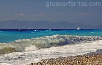 Ixia Playas de Rodas en Dodecaneso, Islas Griegas, Grecia