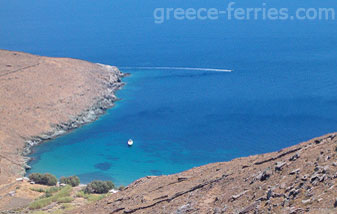 Kentargos Playas de Serifos en Ciclades, Islas Griegas, Grecia