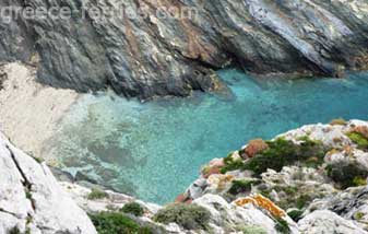 Santorinaiika Beach Sikinos Island Cyclades Greece
